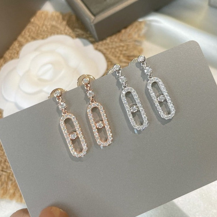 [Aura ] DORMEUSES MOVE UNO DIAMOND EARRINGS