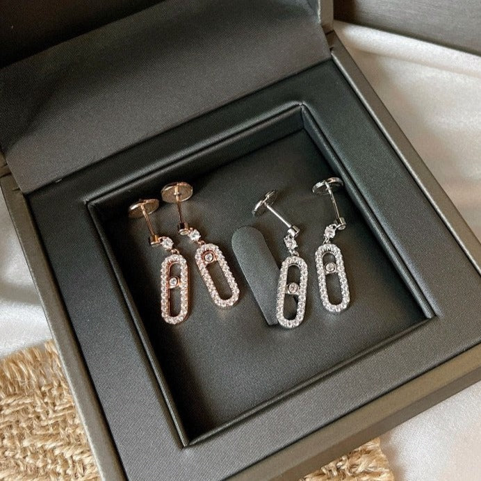 [⭐Aura ]DORMEUSES MOVE UNO DIAMOND EARRINGS