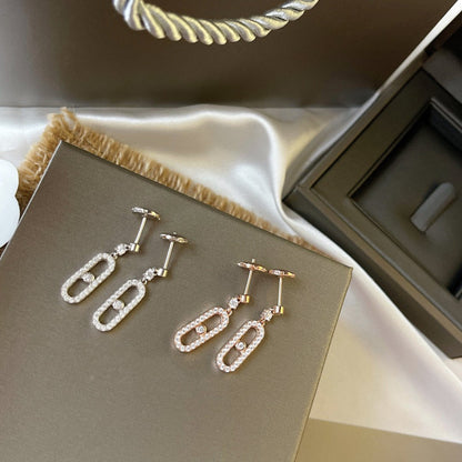 [⭐Aura ]DORMEUSES MOVE UNO DIAMOND EARRINGS