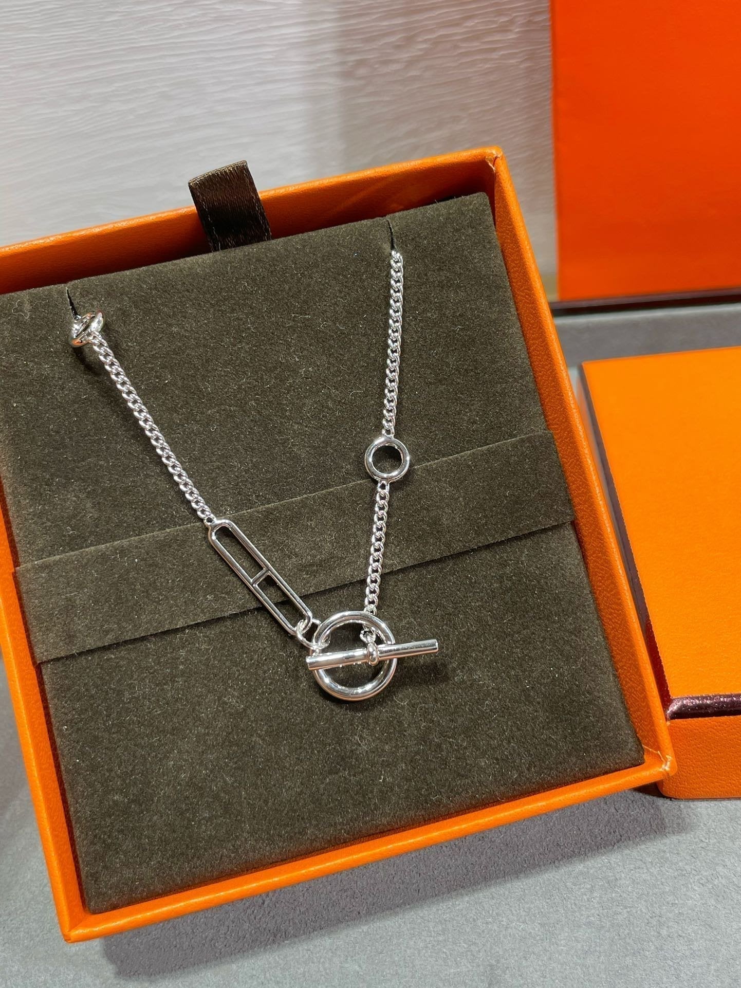 Aura HM STERLING CHAINE D'ANCRE HEART