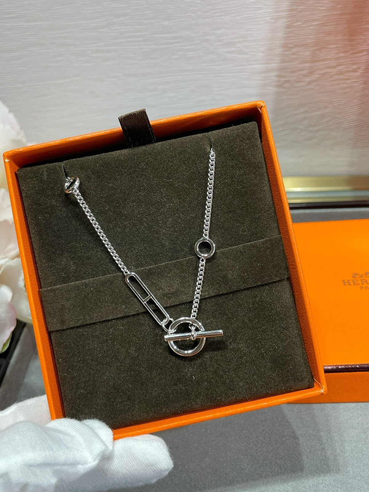 [⭐Aura ]HM STERLING CHAINE D'ANCRE HEART