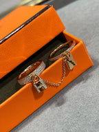 Aura HM KELLY CLOCHETTE DOUBLE RING IN  WITH DIAMONDS