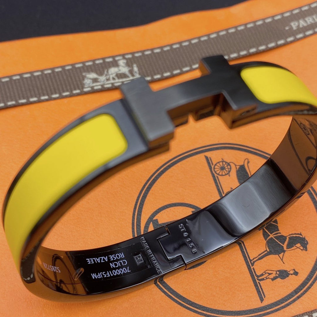 Aura CLIC HM SO BLACK YELLOW BRACELET