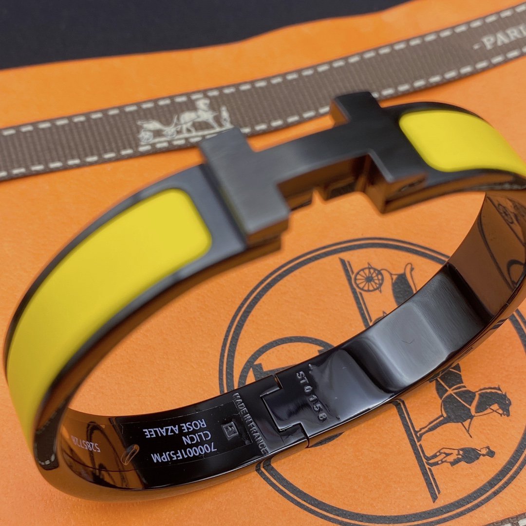 Aura CLIC HM SO BLACK YELLOW BRACELET