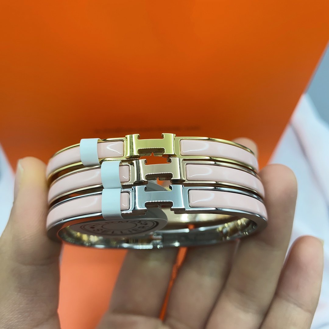 Aura CLASSIC HM CLIC  PINK 8MM ENAMEL BRACELET