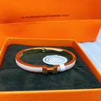 Aura CLASSIC HM CLIC  PINK 8MM ENAMEL BRACELET