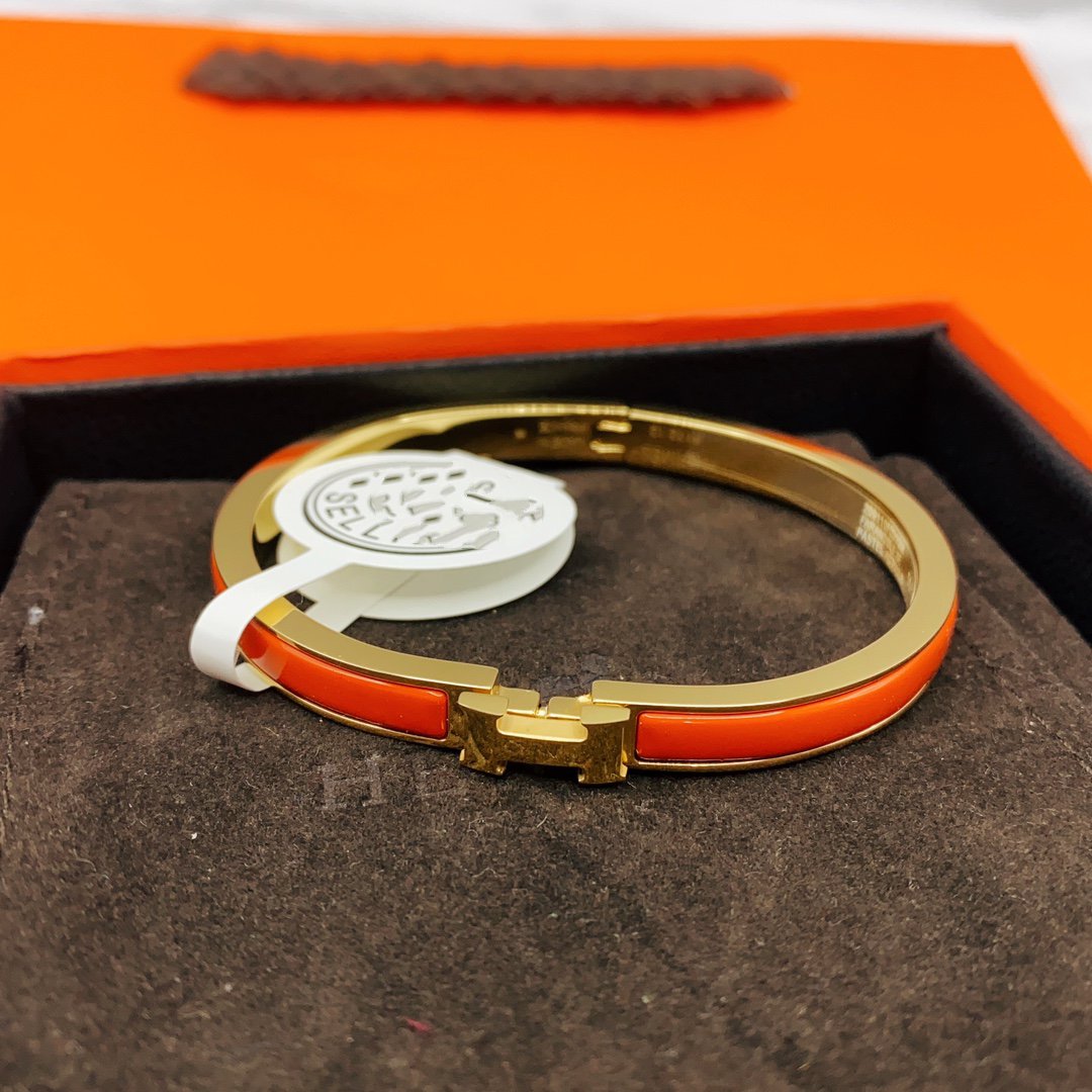 Aura CLASSIC HM CLIC RED 8MM ENAMEL BRACELET