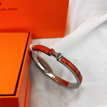 [⭐Aura ]CLASSIC HM CLIC RED 8MM ENAMEL BRACELET
