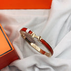Aura CLASSIC HM CLIC RED 8MM ENAMEL BRACELET