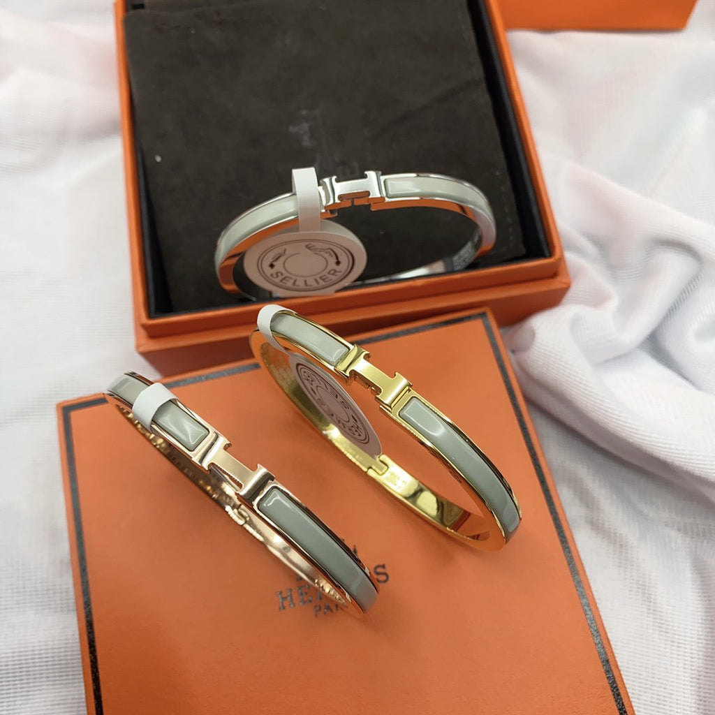 Aura CLASSIC HM CLIC GREEN 8MM ENAMEL BRACELET