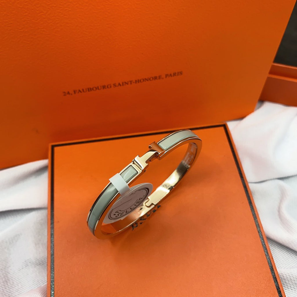 Aura CLASSIC HM CLIC GREEN 8MM ENAMEL BRACELET