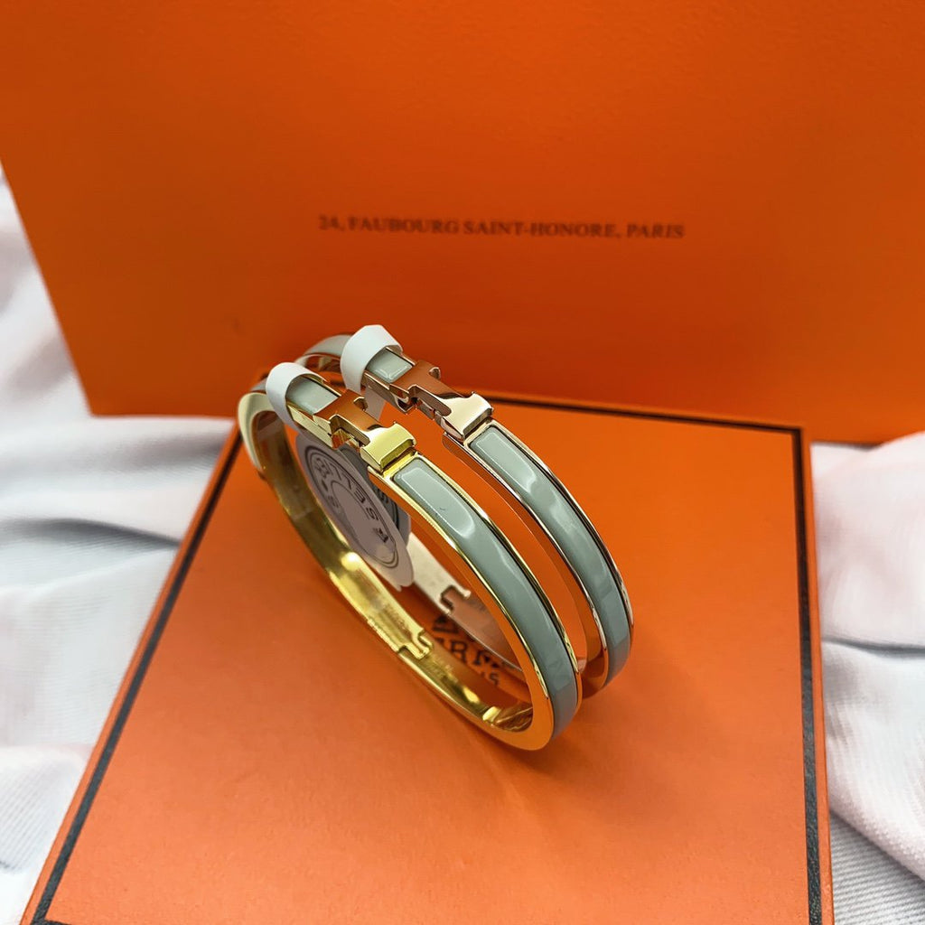 Aura CLASSIC HM CLIC GREEN 8MM ENAMEL BRACELET