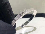 Aura HM KELLY BRACELET IN SILVER AND FULL PAVE DIAMOND