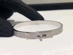 Aura HM KELLY BRACELET IN SILVER AND FULL PAVE DIAMOND