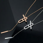 Aura HM NECKLACE PLATINUM ROSE GOLD DIAMOND