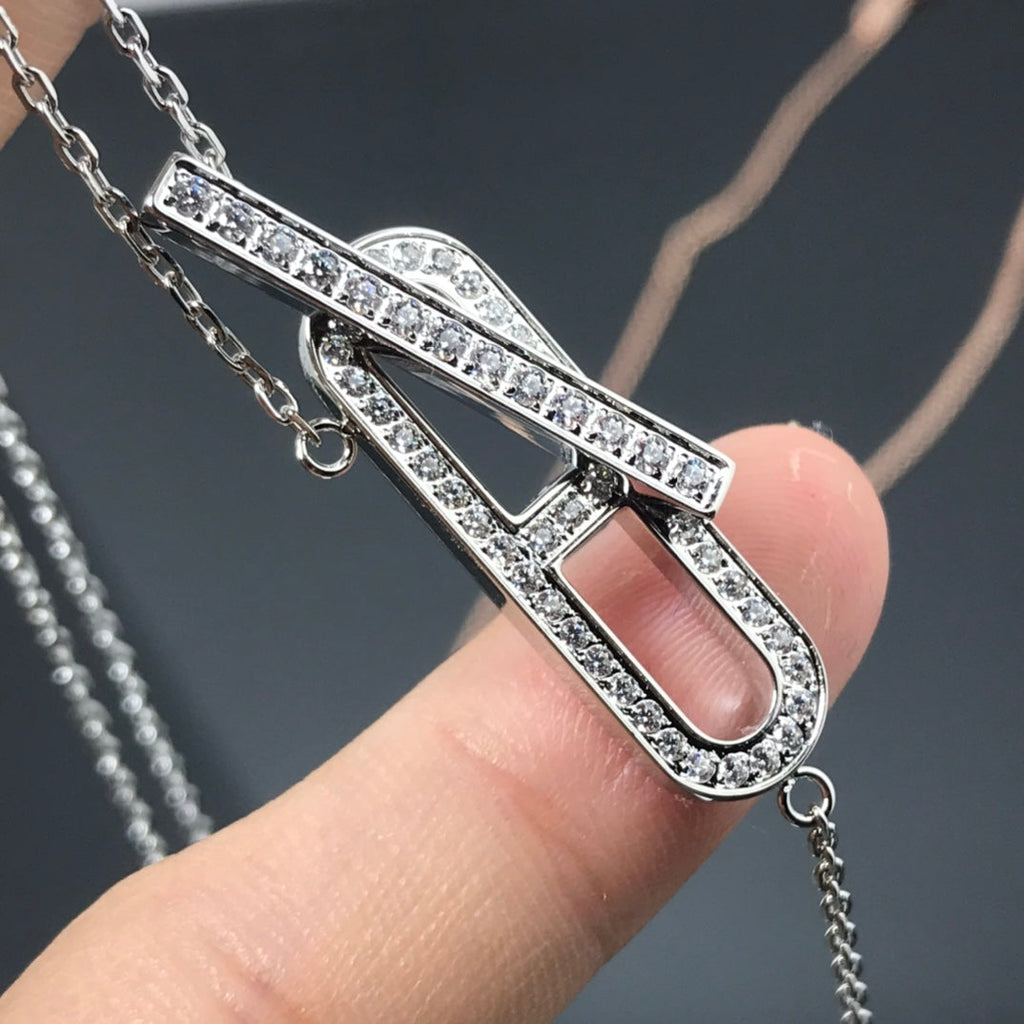 Aura HM NECKLACE PLATINUM ROSE GOLD DIAMOND