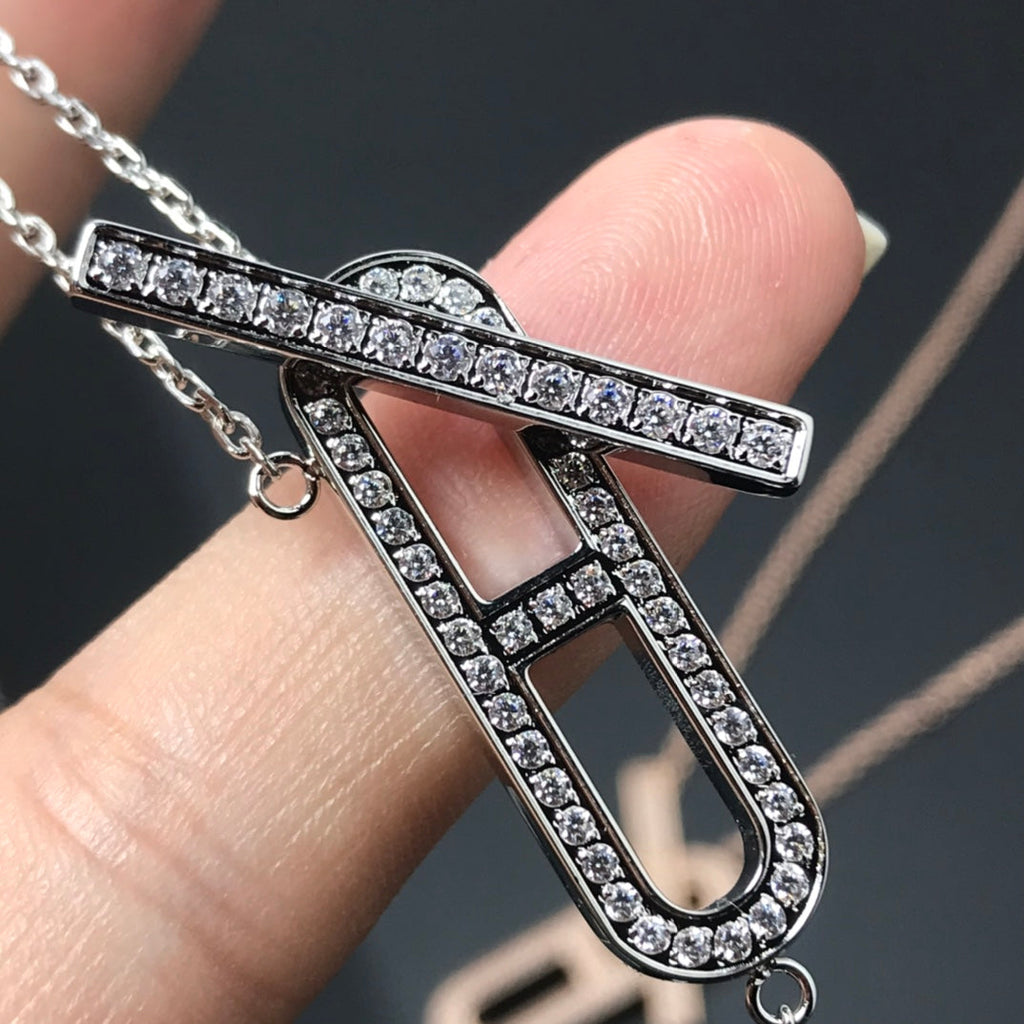 Aura HM NECKLACE PLATINUM ROSE GOLD DIAMOND