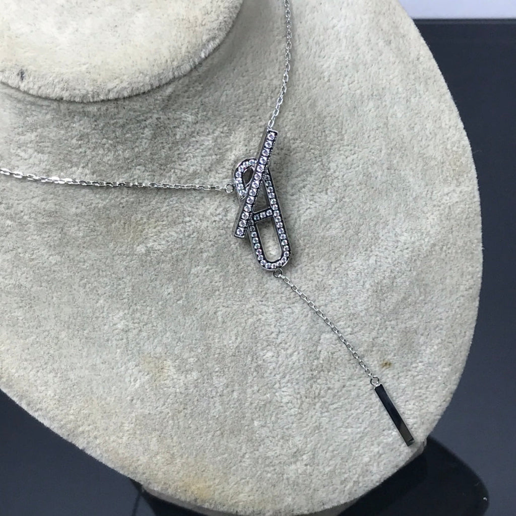 Aura HM NECKLACE PLATINUM ROSE GOLD DIAMOND