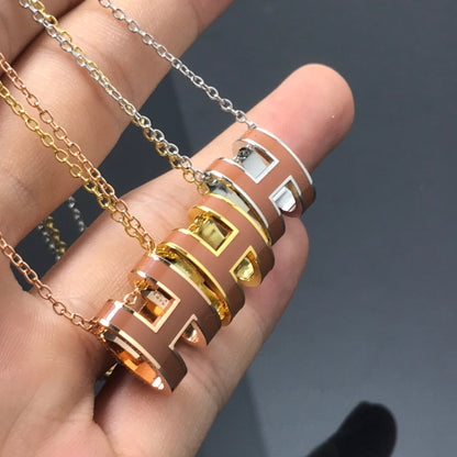 [⭐Aura ]H NECKLACE BROWN