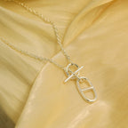 Aura HM CHAINE D'ANCRE PENDANT NECKLACE STERLING SILVER