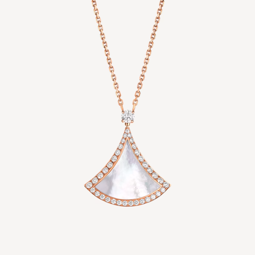 [⭐Veya]DREAM MOP DIAMANTPAVÉ HALSKETTE IN ROSÉGOLD