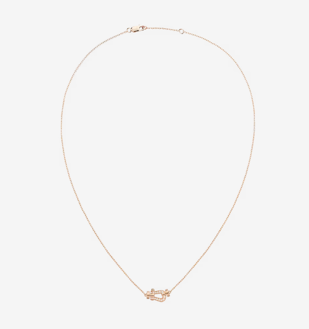 Aura FORCE 10 DIAMOND PINK GOLD NECKLACE MINI MODEL