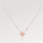 Aura STAR PINK MOP 1 DIAMOND PINK GOLD NECKLACE