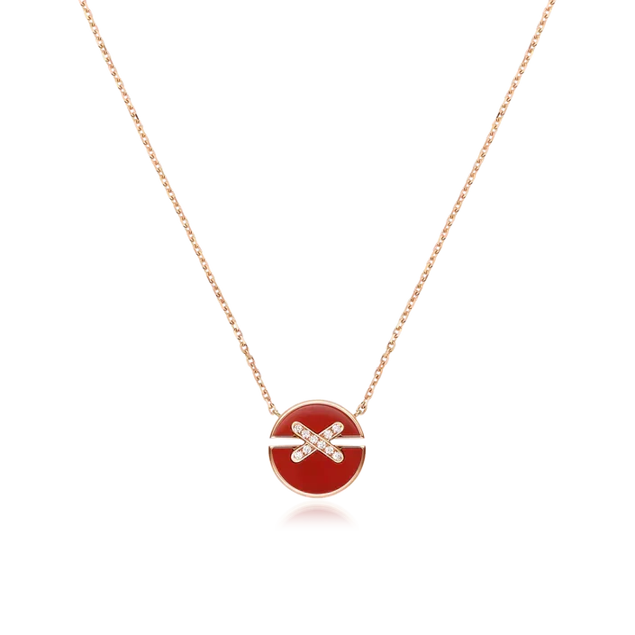 Aura JEUX DE ROSE GOLD DIAMANT HALSKETTE
