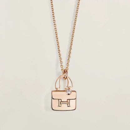 [⭐Aura ]AMULETTE PEDANT ROSE GOLD NECKLACE