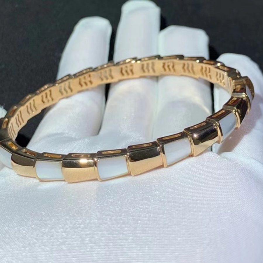 [⭐Veya]SERPENTI ARMBAND ROSÉGOLD PERLMUTT