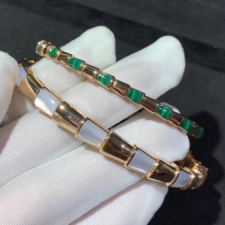 [⭐Veya]SERPENTI ARMBAND ROSÉGOLD PERLMUTT
