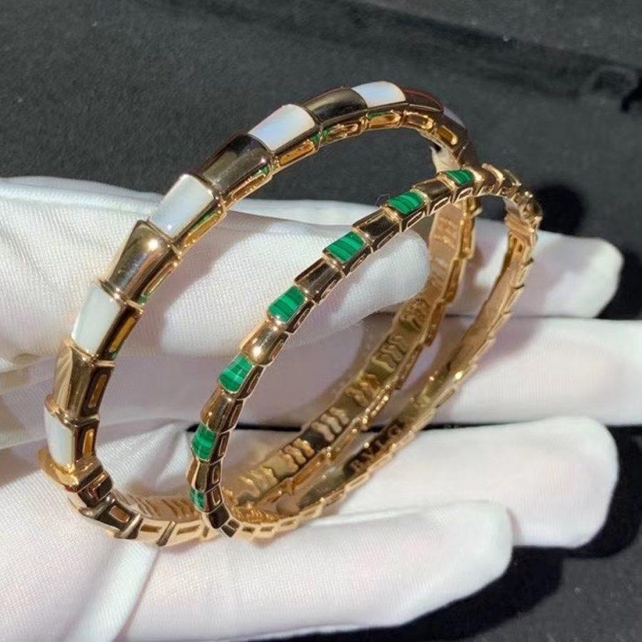 [⭐Veya]SERPENTI ARMBAND ROSÉGOLD PERLMUTT