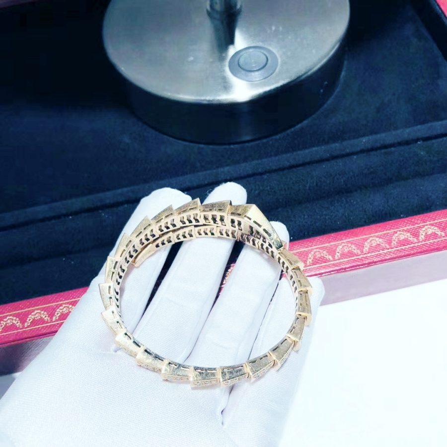 [⭐Veya]SERPENTI ARMBAND 8MM ROTGOLD DIAMANT