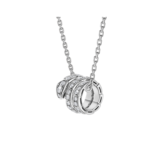 [⭐DORISW]SERPENTI  NECKLACE DOUBLE RING DIAMOND