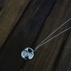 Aura AMULETTE SILVER FULL DIAMOND NECKLACE