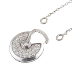 Aura AMULETTE SILVER FULL DIAMOND NECKLACE