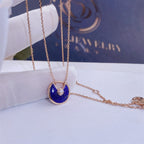 Aura AMULETTE ROSE GOLD AGATE NECKLACE