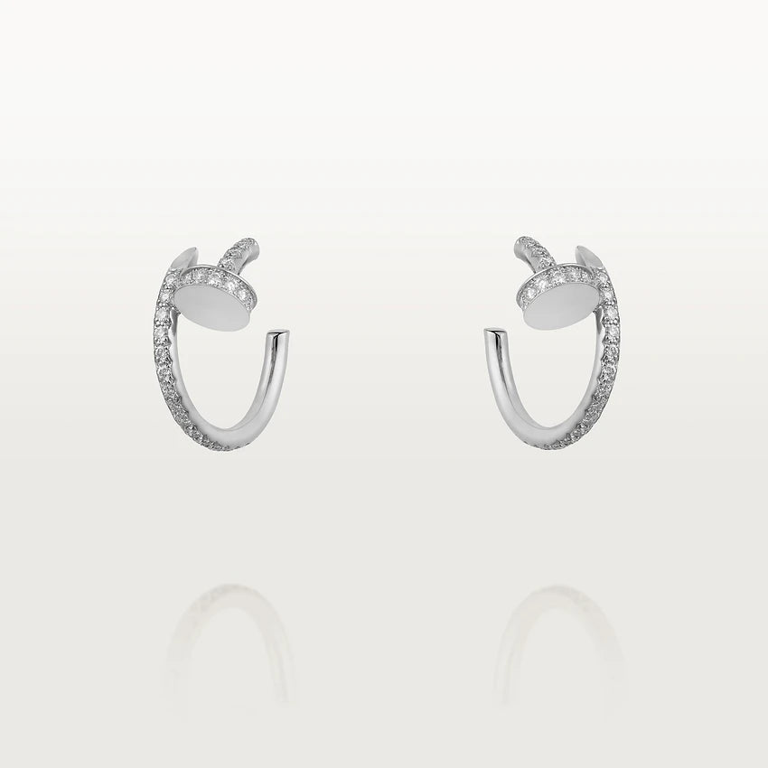 Aura JUSTE EARRINGS 12.75MM SILVER DIAMOND