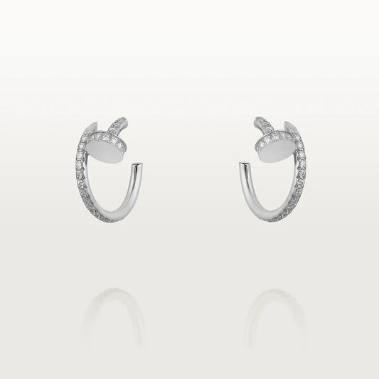 [⭐Aura ]JUSTE EARRINGS 12.75MM SILVER DIAMOND
