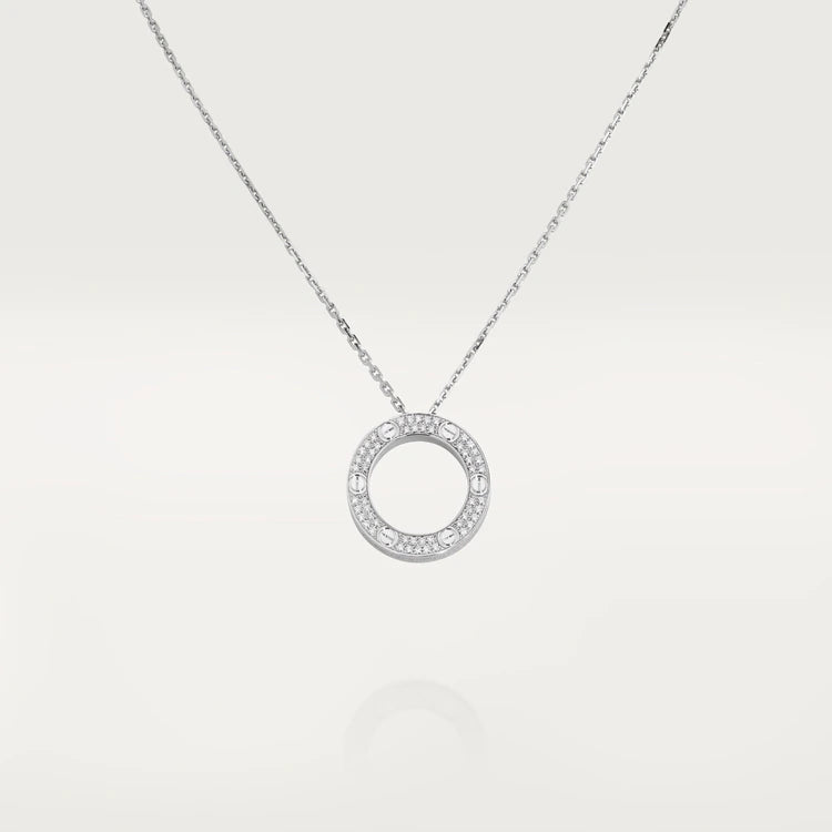 Aura LOVE NECKLACE ADJUSTABLE SILVER