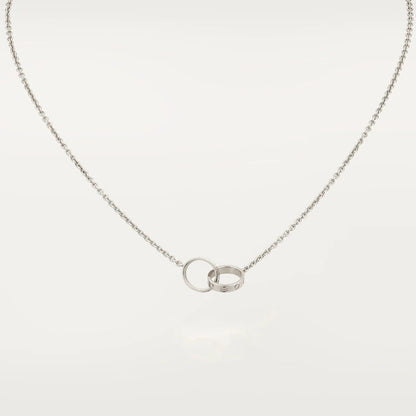 [⭐Aura ]LOVE NECKLACE PINK GOLD AND SILVER