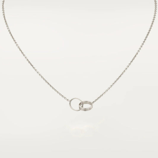 [⭐Aura ]LOVE NECKLACE PINK GOLD AND SILVER