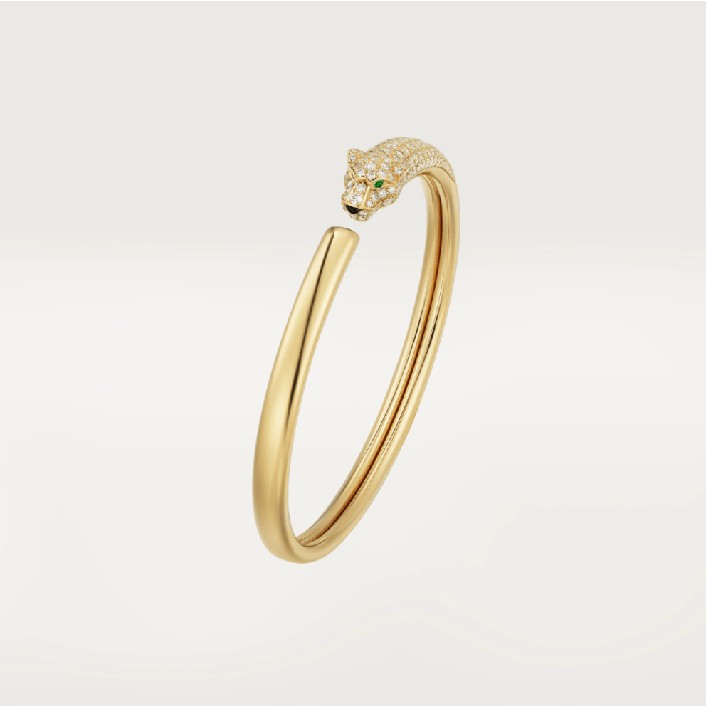 Aura PANTHERE GOLD DIAMOND OPEN BRACELET
