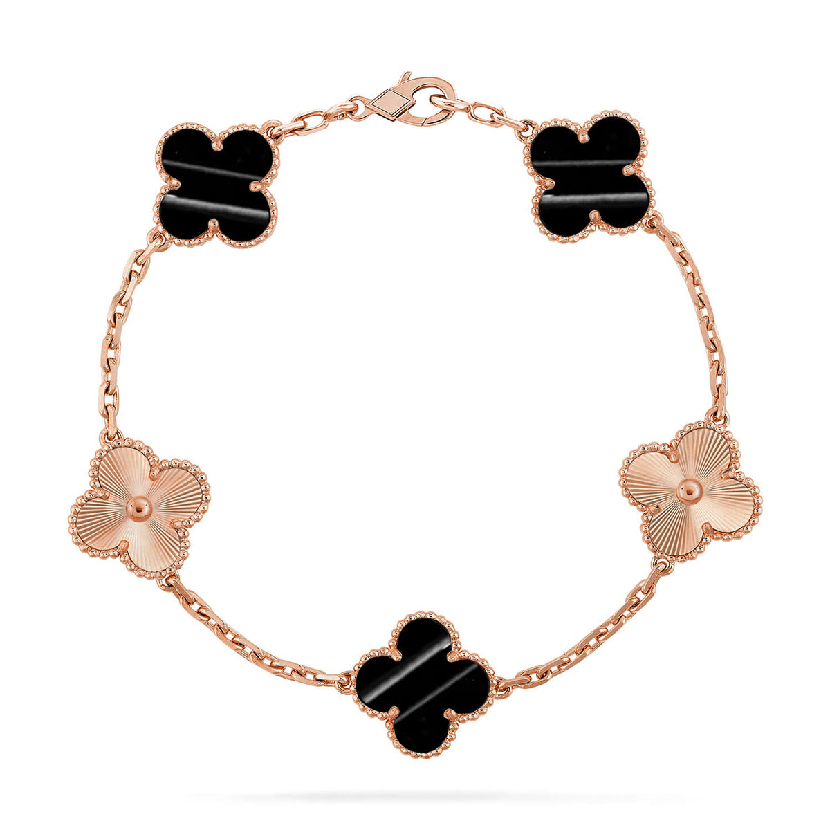 [Aura ]New  CLOVER 5 MOTIF PULSAR STONE BRACELET COLLECTION