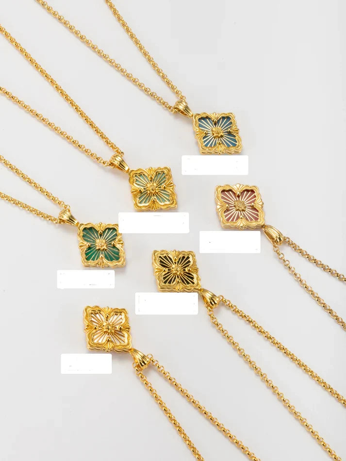 [Aura] B.C.L SMALL SIZE ENAMEL NECKLACE£¨Various colors)