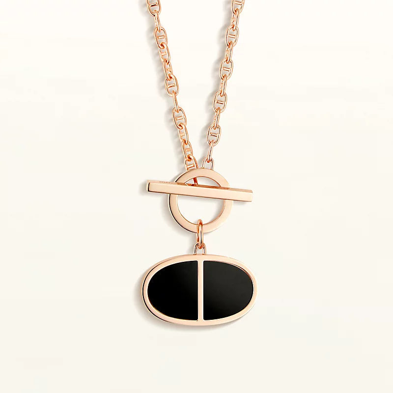 Aura CHAINE VERSO BLACK CERAMIC NECKLACE