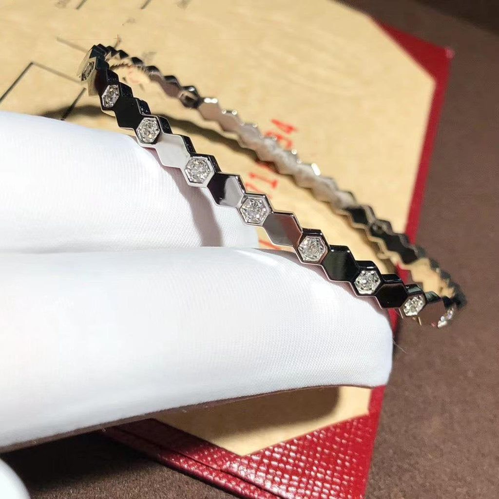 Aura BEE LOVE SILVER DIAMOND BRACELET