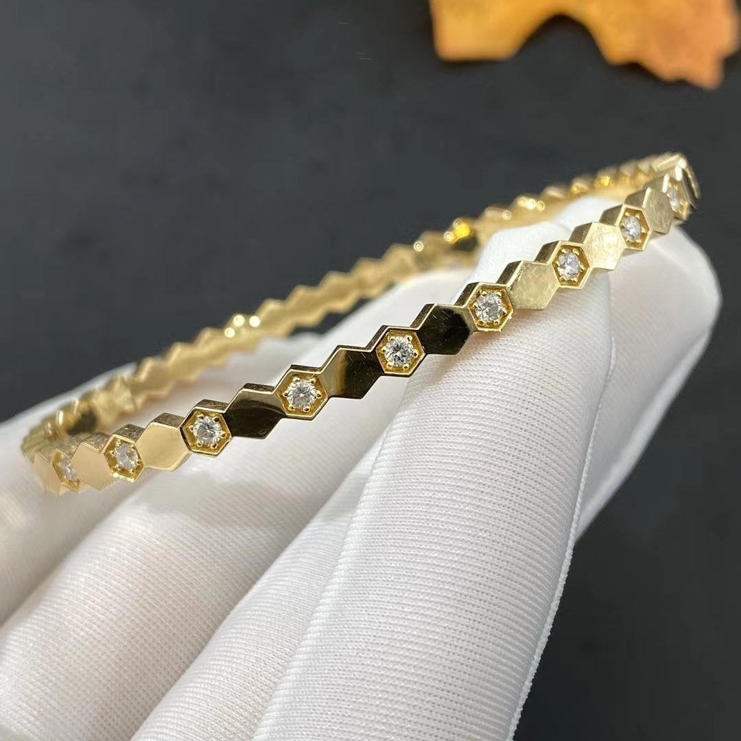 [⭐Aura ]BEE LOVE GOLD DIAMOND BRACELET