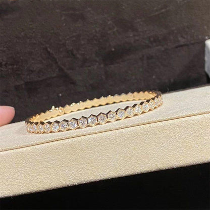 [⭐Aura ]BEE LOVE GOLD BRACELET FULL DIAMOND