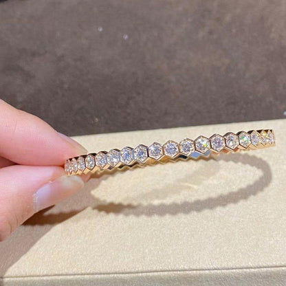 [⭐Aura ]BEE LOVE GOLD BRACELET FULL DIAMOND